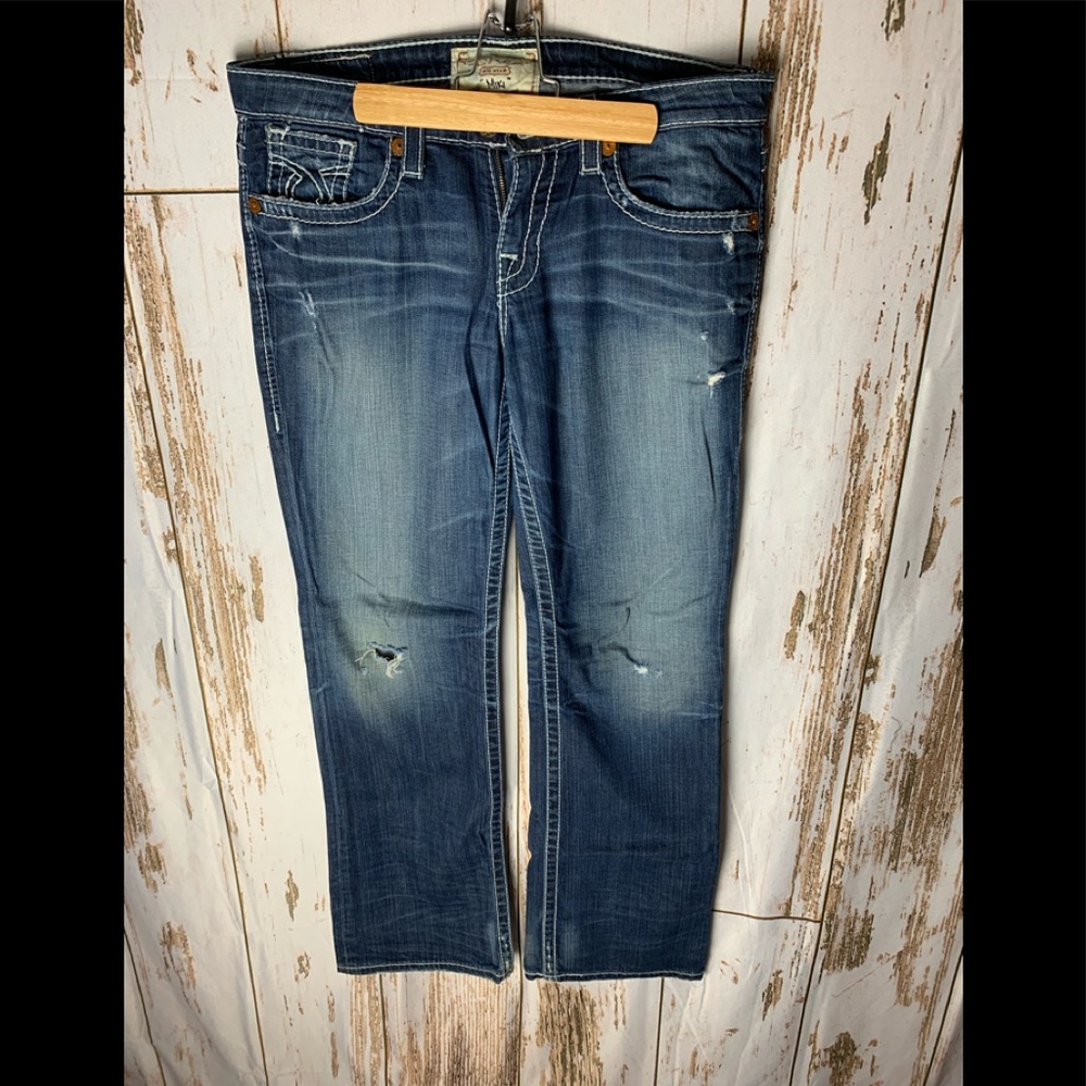Big Star Womens Miki Mid-Rise Bootcut Jeans 29r